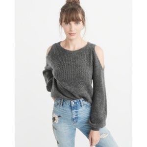 Abercrombie & Fitch Cold Shoulder Knit Sweater